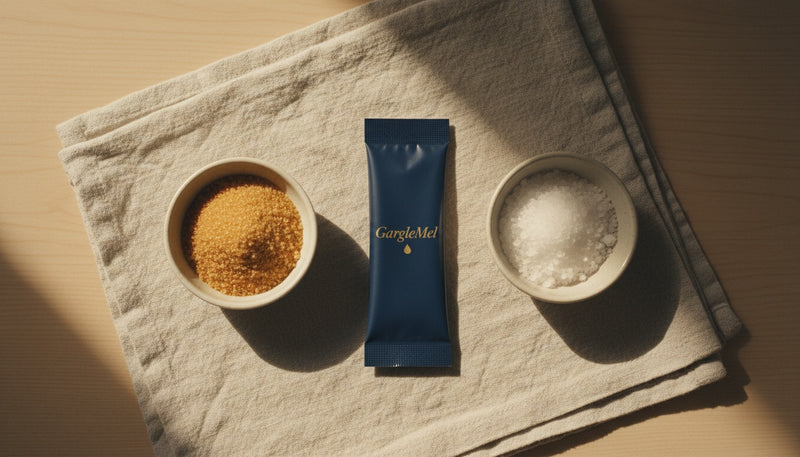 GargleMel — honey salt combination
